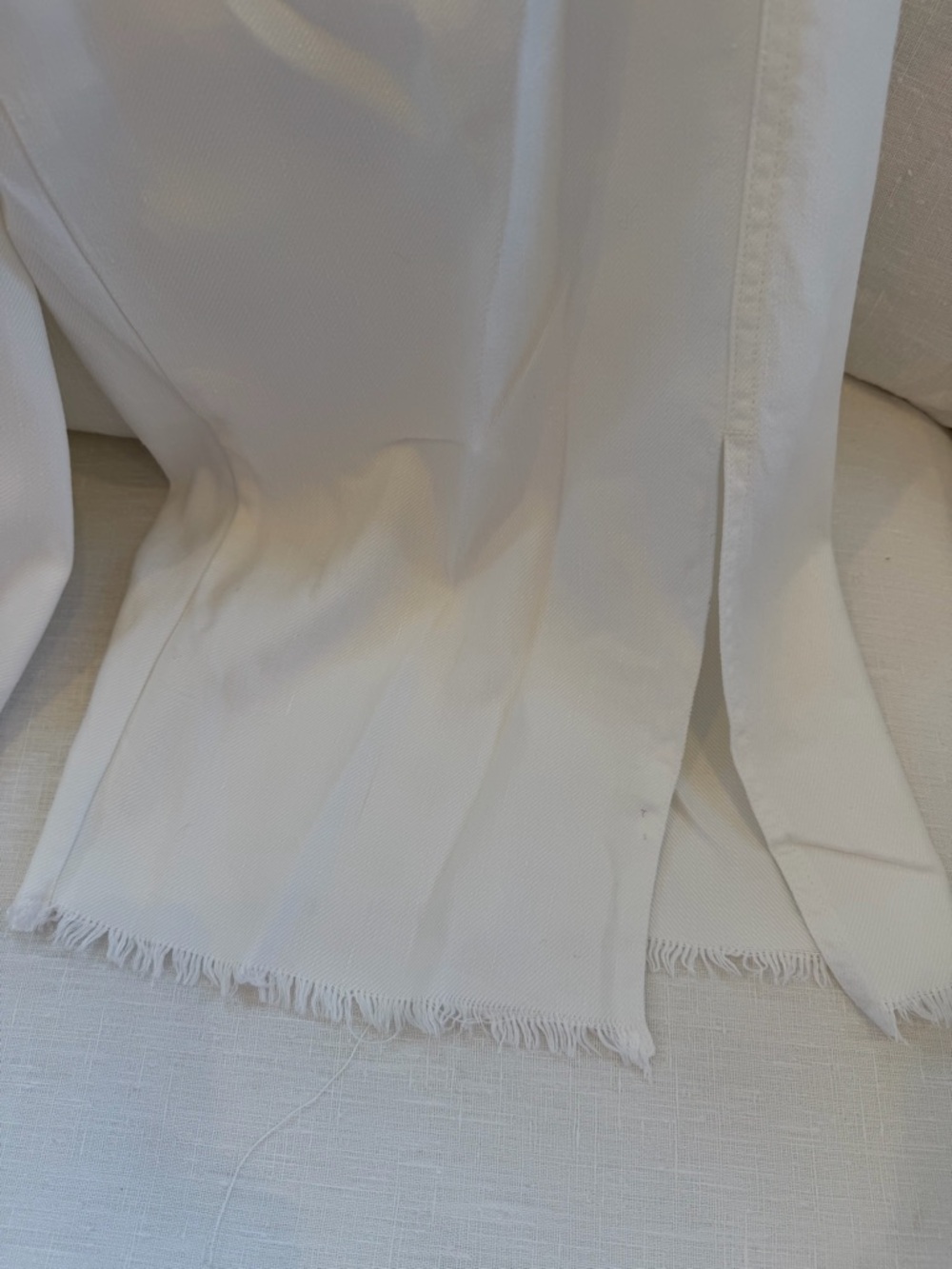 Anthropologie White Wide-Leg Drawstring Pants - Picture 2 of 12
